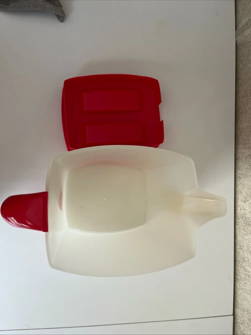 Mr Coffee Iced Tea Replacement Pitcher TM 75 Red Lid 3 Quart Square Plastic